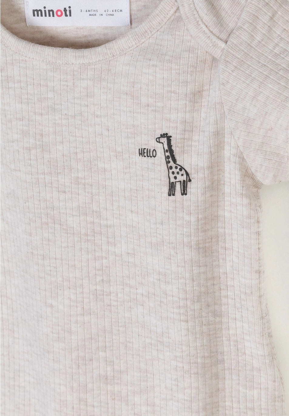 Minoti medvilninių bodžiukų rinkinys „Giraffe“ – 3 vnt.