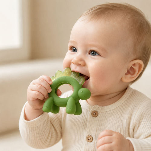 Der kleine Fratz silikoninis vėsinamas kramtukas „Dino“